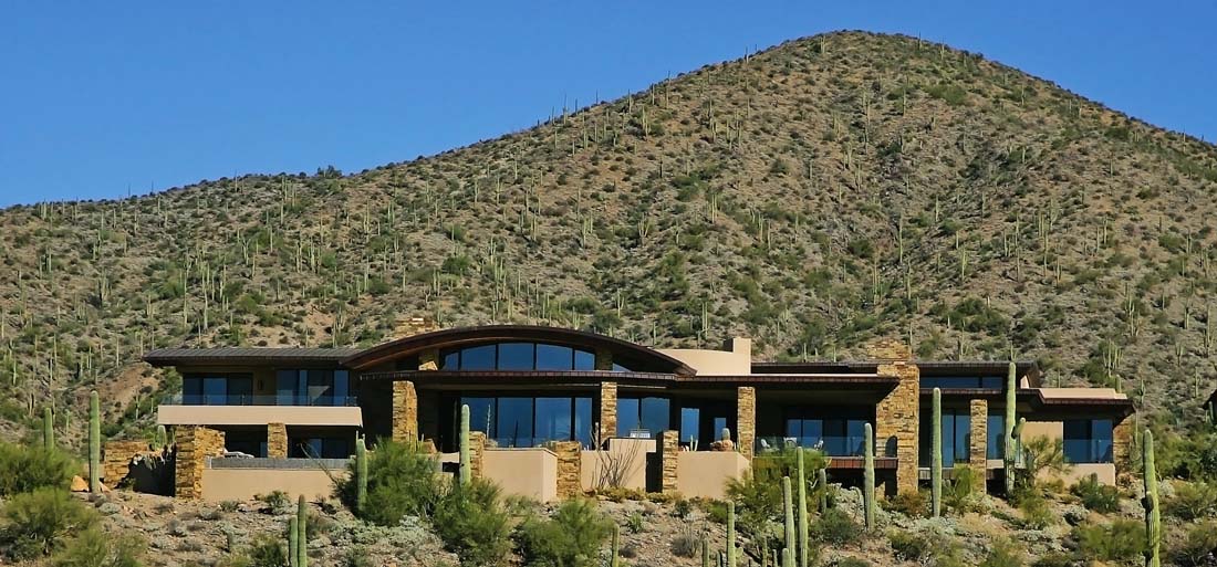 Desert Mountain, Contemporary, Arched Roof