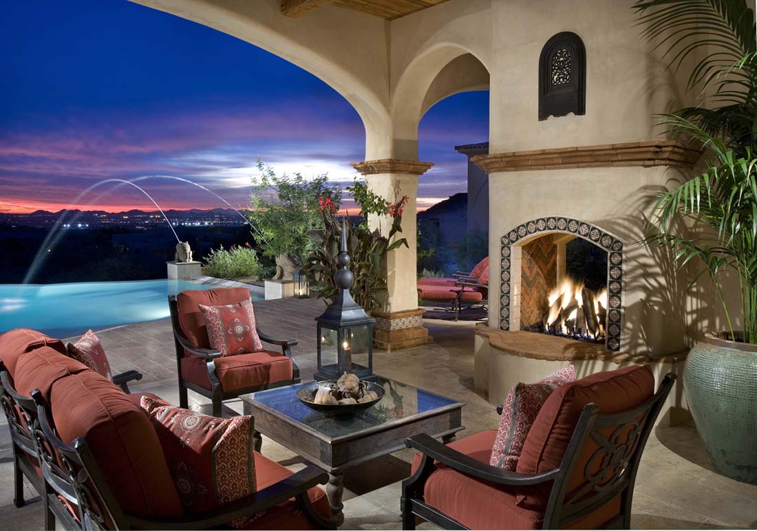 Spanish Colonial, McDowell Mountain, Outdoor Living
