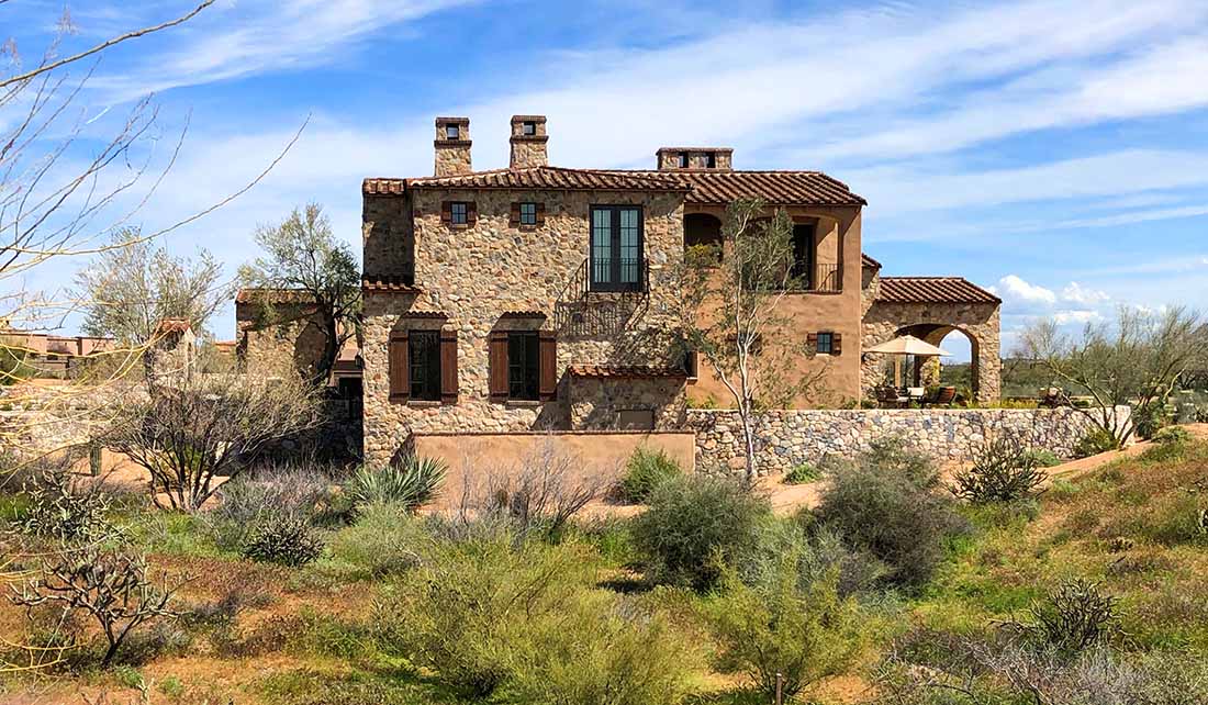 Mirabel, Italian, Farmhouse, Mediterranean, Mountainside Construction