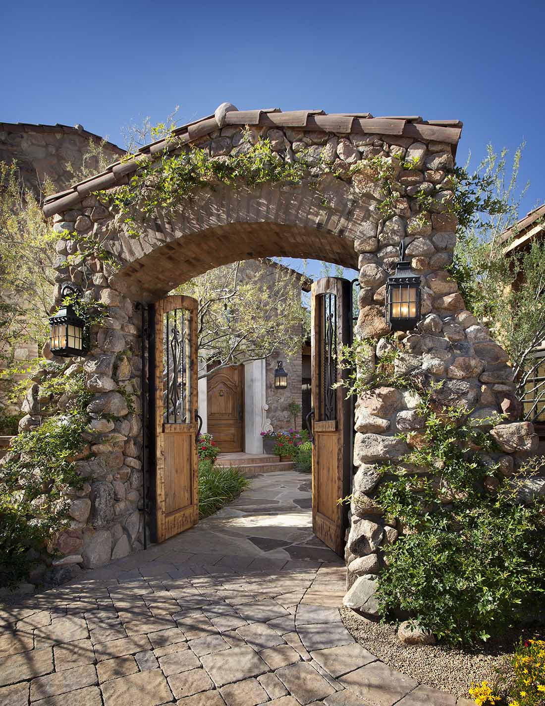 Mirabel, Italian, Farmhouse, Mediterranean, Gate, Entry Gate