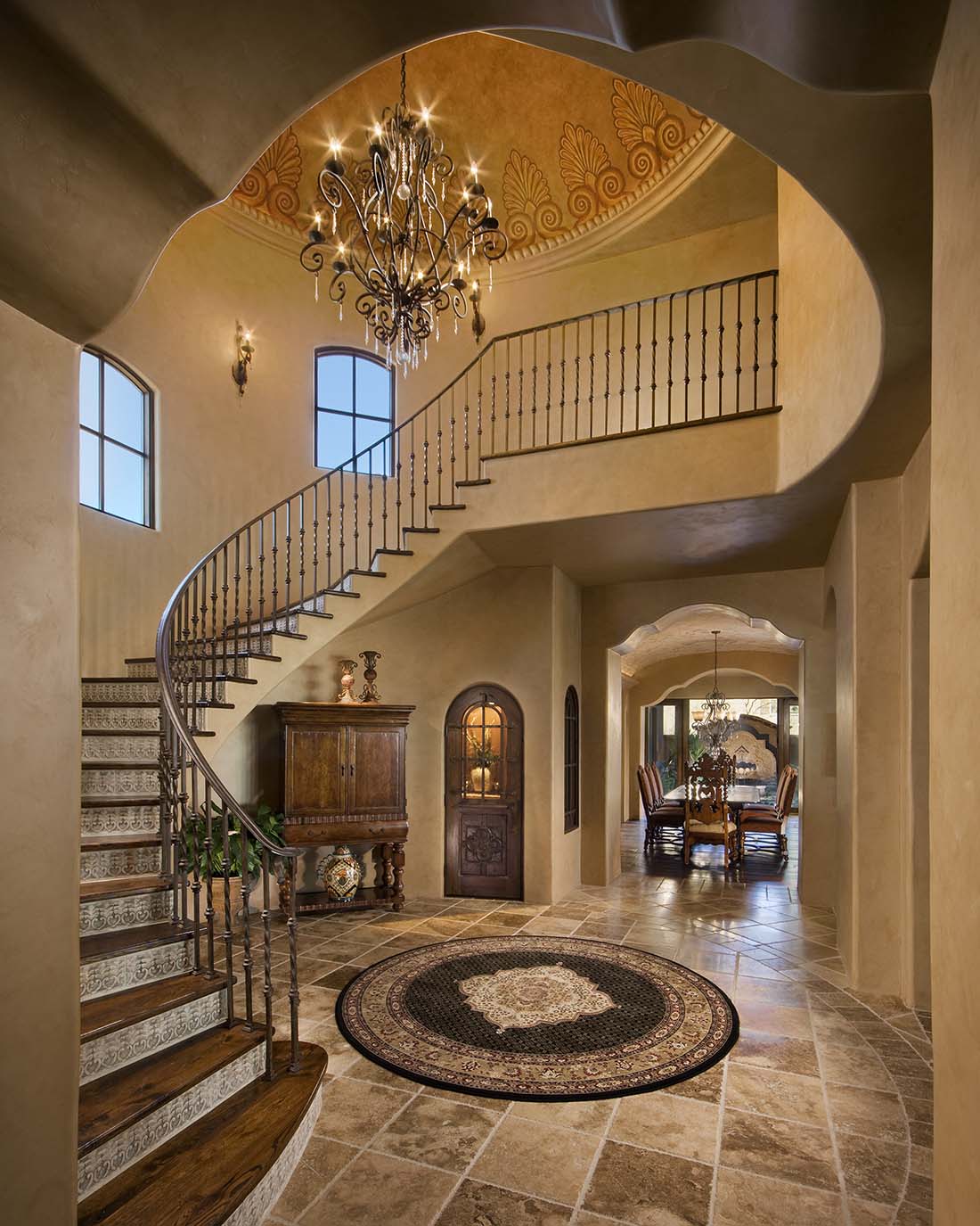 Spanish Colonial, Mirabel, Spiral Staircase, Dome