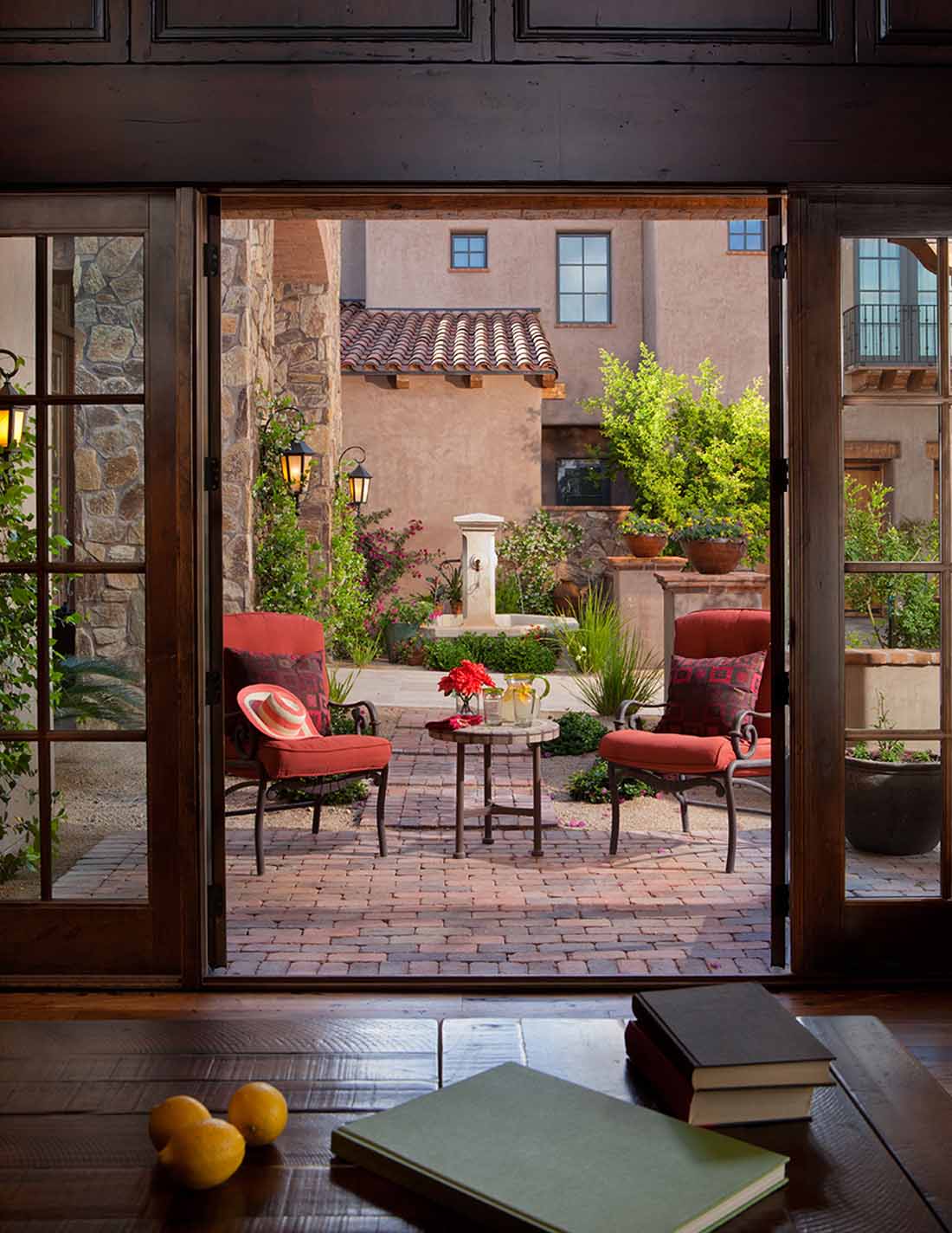 Silverleaf, Courtyard, Entry, Home Office