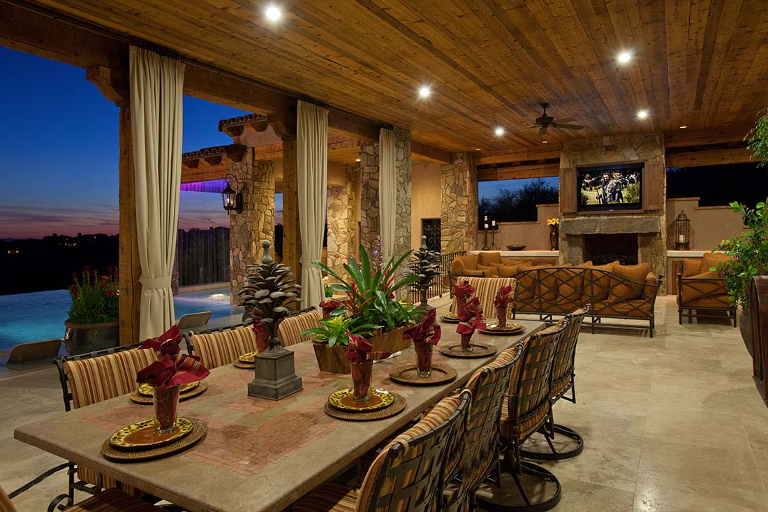 Silverleaf, Dining, Outdoor Fireplace
