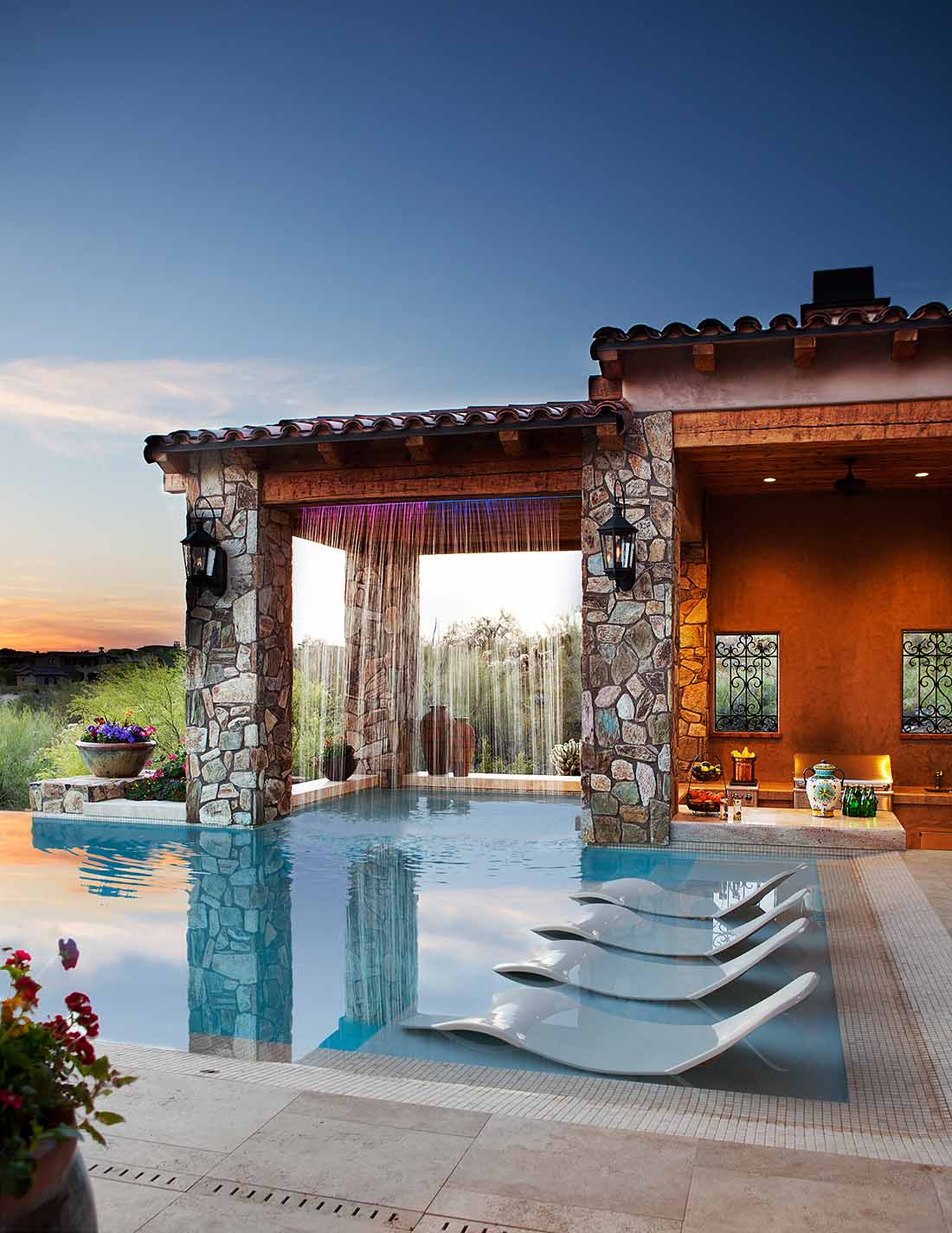 Silverleaf, Grotto, Waterfall, Dive-up Bar